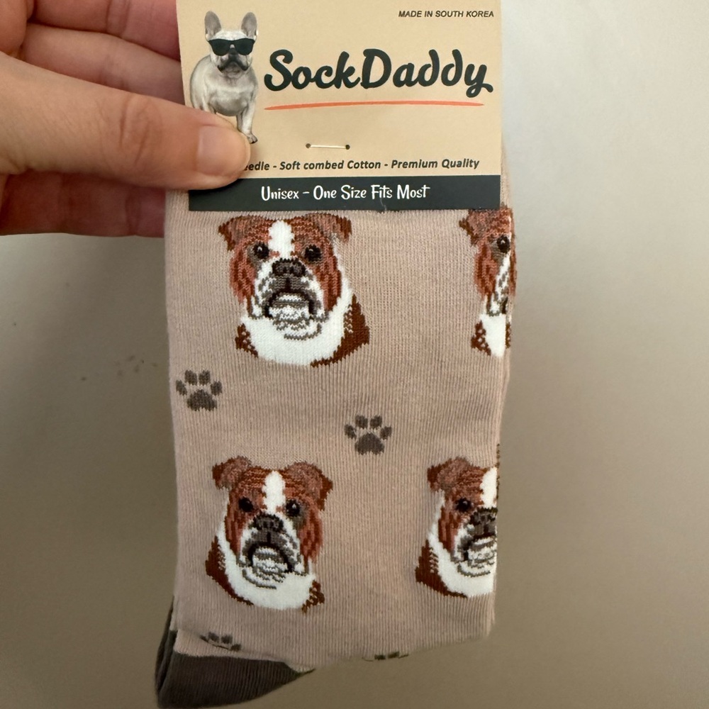 SockDaddy Bulldog Print‎ Socks